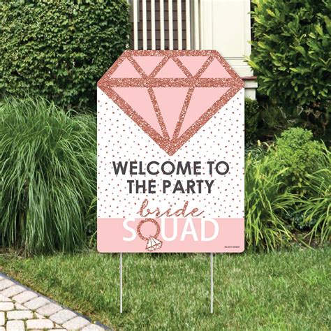 Big Dot Of Happiness Bride Squad Party Decorations Rose Gold Bridal Shower Or Bachelorette