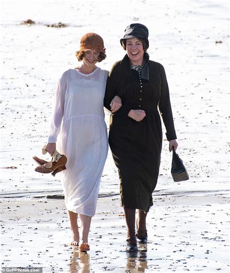 Olivia Colman And Jessie Buckley Wear Traditional Dress As They Frolic