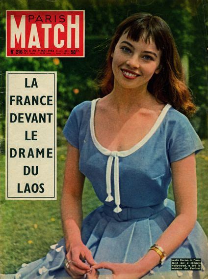 Leslie Caron En Couverture De Paris Match En 1953 Leslie Caron Classic