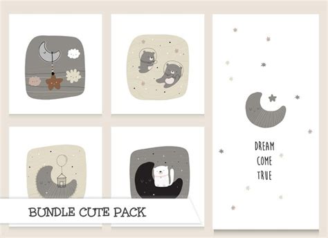 Premium Vector | Cute collection cartoon flat animals illustration set