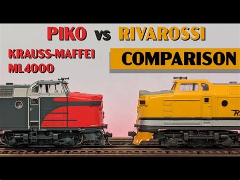 HYDRAULICS HEAD TO HEAD Piko Vs Rivarossi Krauss Maffei ML4000