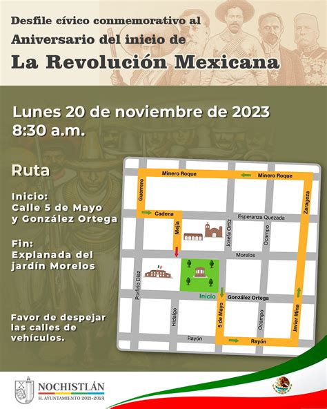 Ruta Del Desfile Conmemorativo De La Revoluci N Mexicana