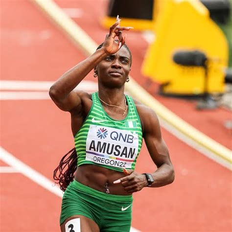 African Games World Record Holder Amusan Cruises Into M