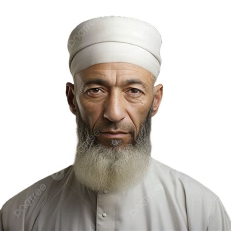 Muslim Old Man White Background 3d Character Old Man PNG Transparent