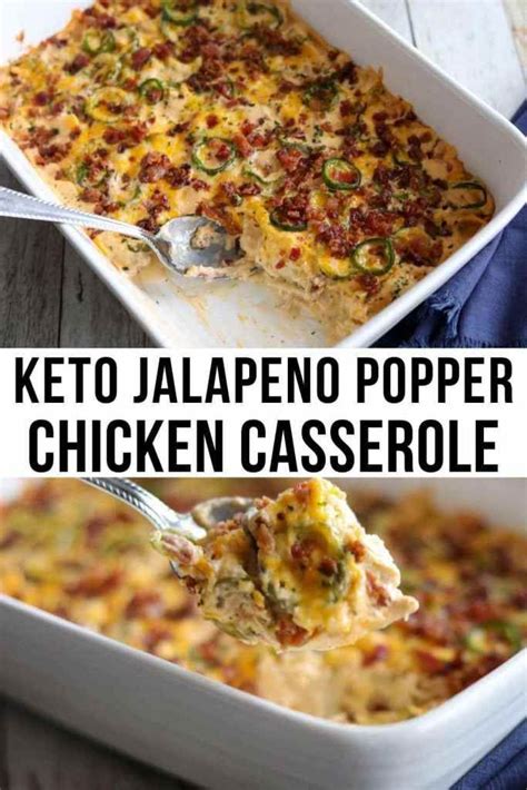 The Ultimate Jalape O Popper Chicken Casserole Keto Recipe In