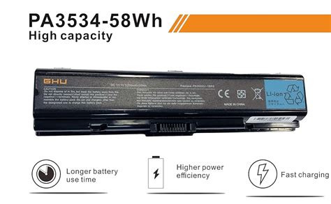 Amazon GHU New Battery 48 Wh PA3534U 1BRS Compatible With Toshiba