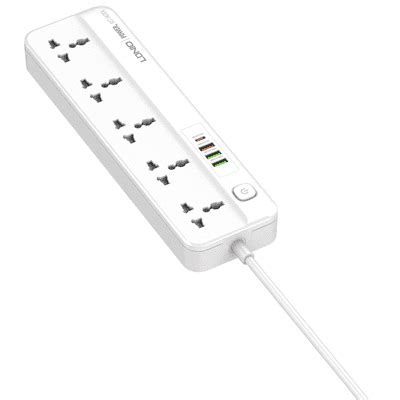 LDNIO SC5415 Power Strip With USB Port And Switch Button Extension