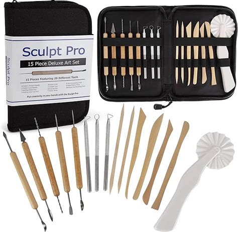 Sculpt Pro Pottery Tool Starter Kit Piece Tool Beginner S Clay