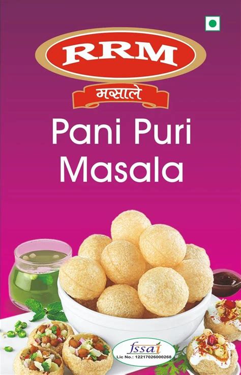 Powder Flavour Teekha Rrm Pani Puri Masala Packaging Size Gm At