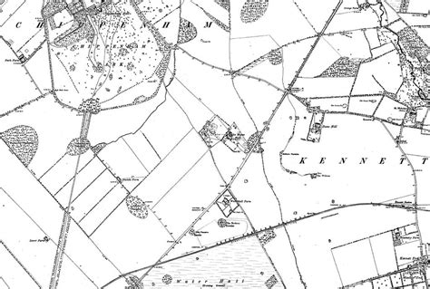 Map Of Cambridgeshire Os Map Name 036 Se Ordnance Survey 1884 1892