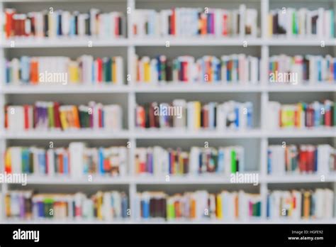 Blurred Library Or Bookshop Background Stock Photo Alamy