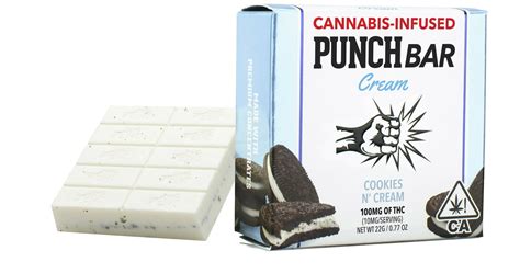 Punch Edibles Cookies N Cream Bar 100mg San Diego Vista