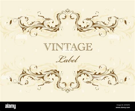 Vector Vintage Frame Stock Vector Image Art Alamy