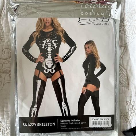 Forplay Pants And Jumpsuits Snazzy Skeleton Costume Xss Poshmark