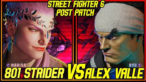 SF6 801 STRIDER RANKED 2 MARISA VS ALEX VALLE RYU STREET