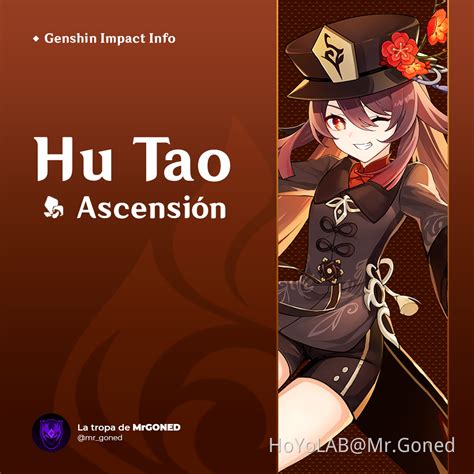 Guía Versión 22 Materiales De AscensiÓn Hu Tao Genshin Impact Hoyolab