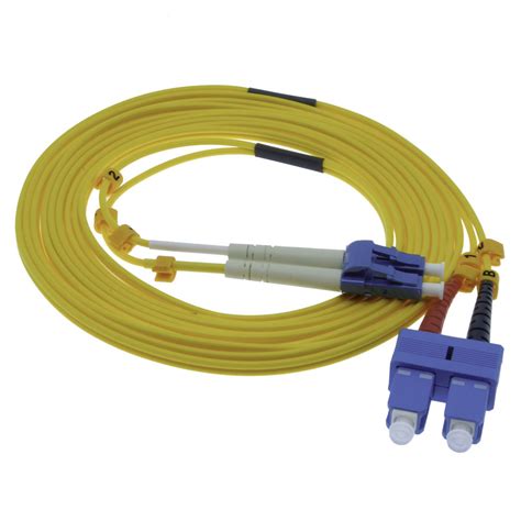 12m LC UPC SC UPC Singlemode Duplex Fiber Optic Patch Cable Bestlink