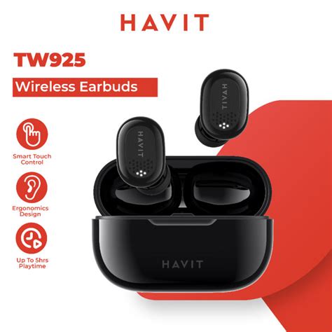 Havit TW925 True Wireless Stereo Earbuds Bluetooth Sport Earphone 蓝牙 耳机