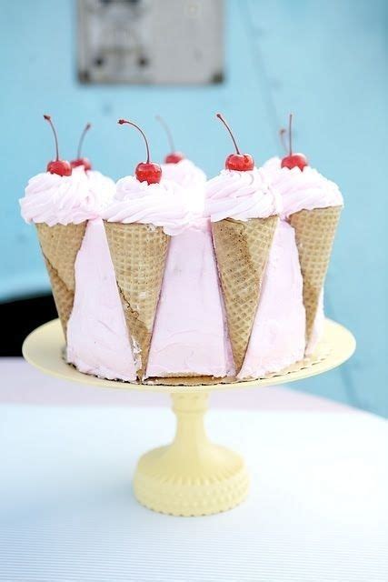 Ice Cream Cones Pastel De Helado Tartas Pastel De Cupcakes