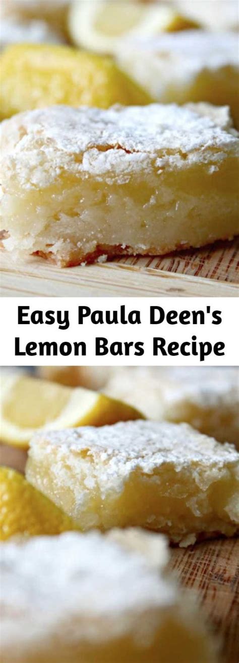 Easy Paula Deen’s Lemon Bars Recipe – 9am Chef