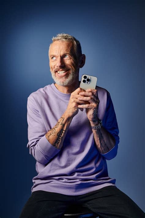Good Looking Happy Mature Man With Stock Photo Image Of Accessories