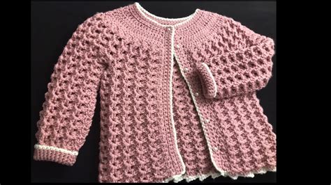 Chaquetita O Chambrita Tejida A Crochet O Ganchillo Paso A Paso