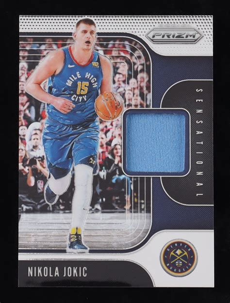 Nikola Jokic 2019-20 Panini Prizm Sensational Swatches #99 | Pristine ...