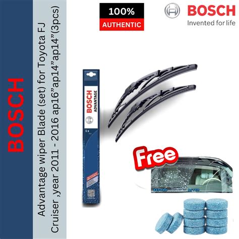 Bosch Advantage Wiper Blade Set For Toyota Fj Cruiser Year