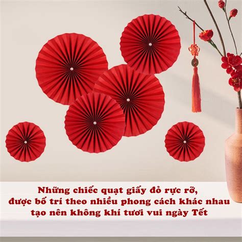 Hướng dẫn gấp quạt giấy trang trí tết đơn giản và đẹp mắt