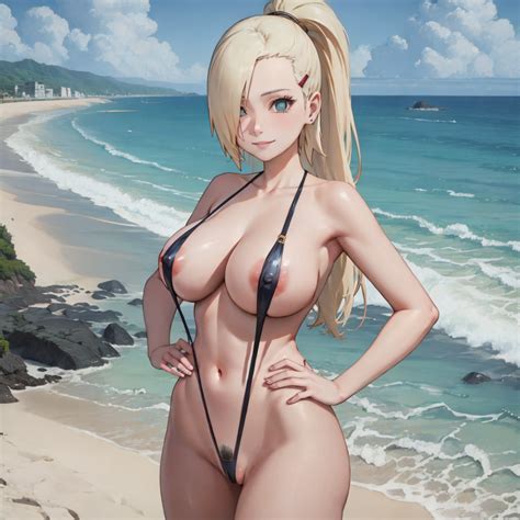 Rule 34 Ai Generated Almost Naked Barely Clothed Beach Big Breasts Boruto Naruto Next