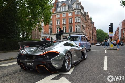 Silver Chrome McLaren P1 Spotted In London