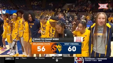 Oklahoma State Vs West Virginia Womens Basketball Highlights Youtube