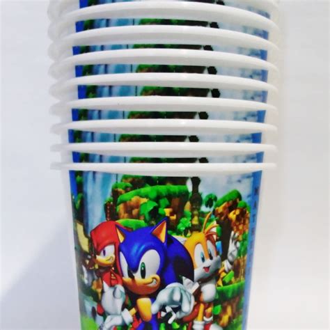 Balde De Pipocas Sonic Elo7 Produtos Especiais