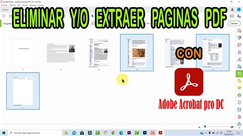 Eliminar Y O Extraer Paginas De Archivos Pdf Con Adobe Acrobat Reader