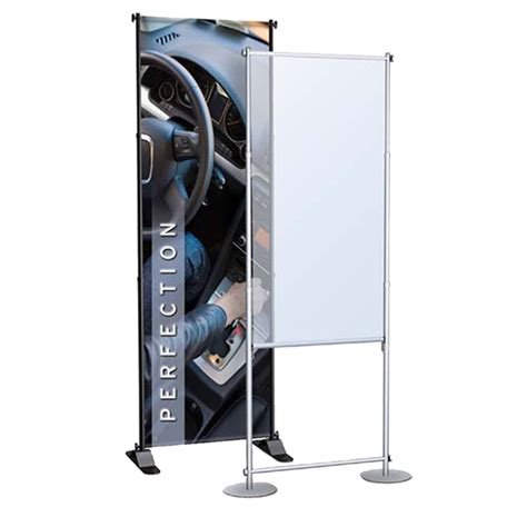 Adjustable Banner Floor Stands Excel Telescopic Frame