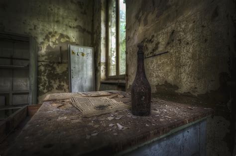 Fondos De Pantalla Urbano Abandonado Vino Beber Perdido Hdr