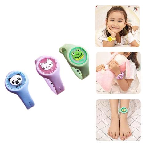 Pulseira Repelente Natural Rel Gio Infantil Anti Mosquito Menina Led