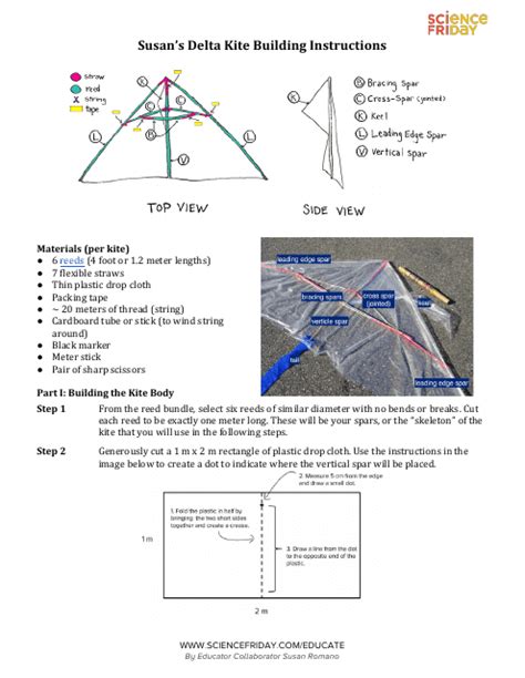 Delta Kite Building Instructions Download Printable Pdf Templateroller