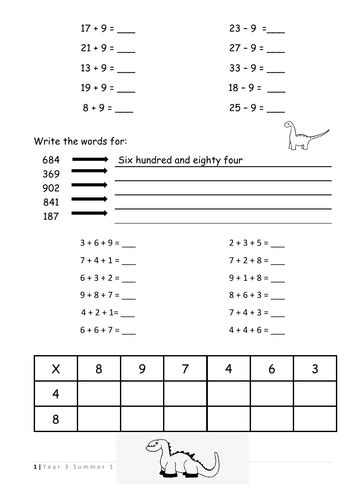 Year 3 Mental Maths workbook collection | Teaching Resources