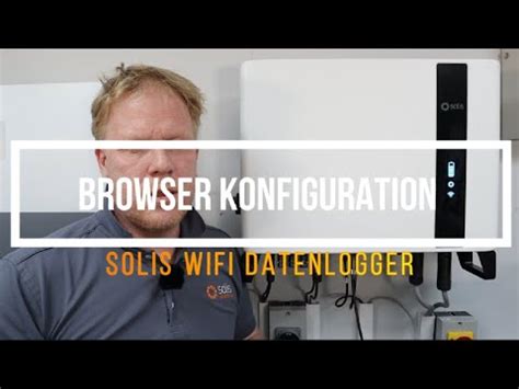 Solis WIFI Datenlogger Browser Konfiguration YouTube