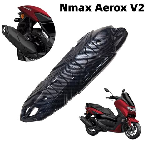 Yamaha Nmax 155 V2 Heat Guard Muffler Cover Carbon Aerox V2 Motorcycle Shopee Philippines