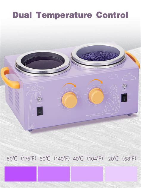 Double Wax Warmer Professional Electric Wax Heater Hair Removal Dual