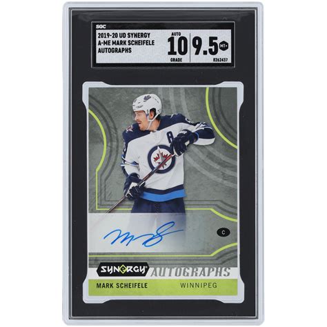 Mark Scheifele Winnipeg Jets Autographed 2019 20 Upper Deck Synergy A