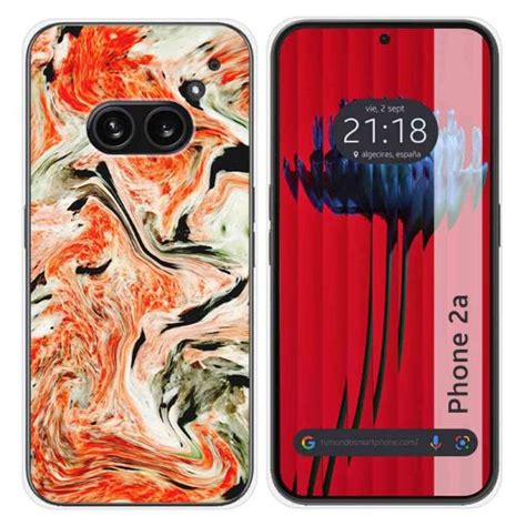 Funda Silicona Para Nothing Phone 2a 5g Diseño Mármol 12 Dibujos con