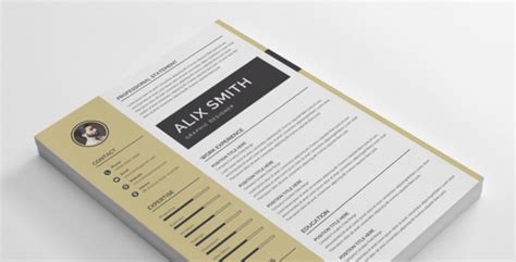 Download Alix Smith Modern Resume Template Резюме на тему графика