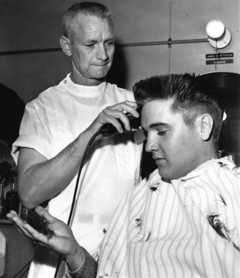 Elvis Famous Hairstyle Of The Fifties Was Gone Here The Famous Haircut