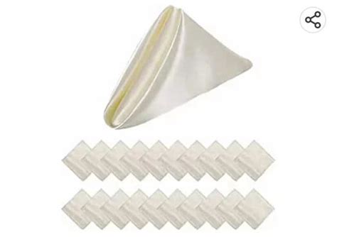 Serviettes De Table En Satin Doux Mouchoir Carr Romantique Pour