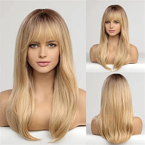 Amazon Haircube Long Blonde Wigs For Women Straight Synthetic