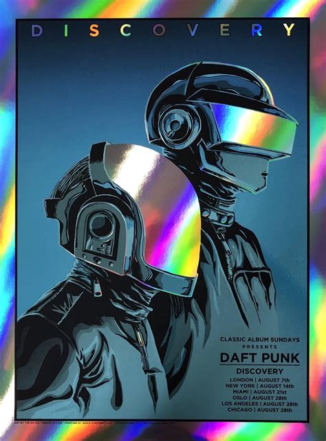 Daft Punk Foil Edition Daft Punk Poster Daft Punk Punk Art