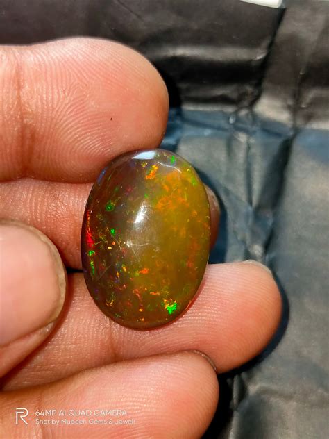 Dark Brown Ethiopian Opal Cabochon Welo Opal Gemstone Smooth Etsy